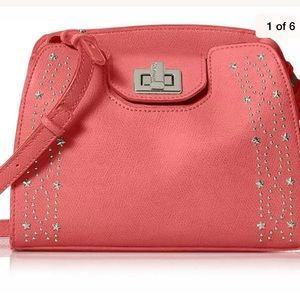 Calvin Klein Clementine Mercury Leather Crossbody